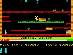Screenshot del gioco per ZX Spectrum: Manic Miner
