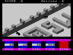 Screenshot del gioco per ZX Spectrum: Ant Attack